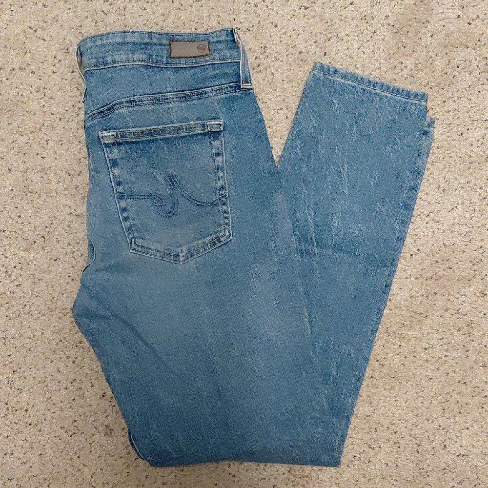 AG Adriano Goldschmied Light Blue Slim Jeans, Size 32R